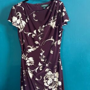 Lauren Ralph Lauren burgundy dress